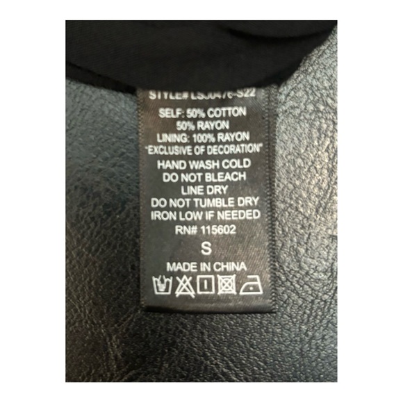 NWT Lush Jubilee Black/Blue Size Small Embroidered Lined SUPER CUTE MINI SKIRT - Picture 8 of 8